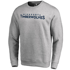 NBA - Minnesota Timberwolves Wordmark Pullover Sweatshirt - Heathered Gray