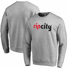 NBA - Portland Trail Blazers Wordmark Pullover Sweatshirt - Heathered Gray