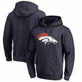 Denver Broncos Splatter Logo Pullover Hoodie Navy - NFL