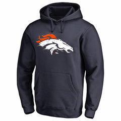 Denver Broncos Splatter Logo Pullover Hoodie Navy - NFL
