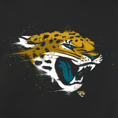 Jacksonville Jaguars Splatter Logo Pullover Hoodie Black - NFL