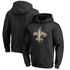 New Orleans Saints Splatter Logo Pullover Hoodie Black - NFL