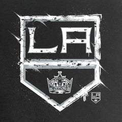 Los Angeles Kings - Women's Splatter Logo V-Neck T-Shirt Black