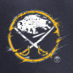 Buffalo Sabres - Splatter Logo Pullover Hoodie Navy