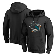 San Jose Sharks - Splatter Logo Pullover Hoodie Black