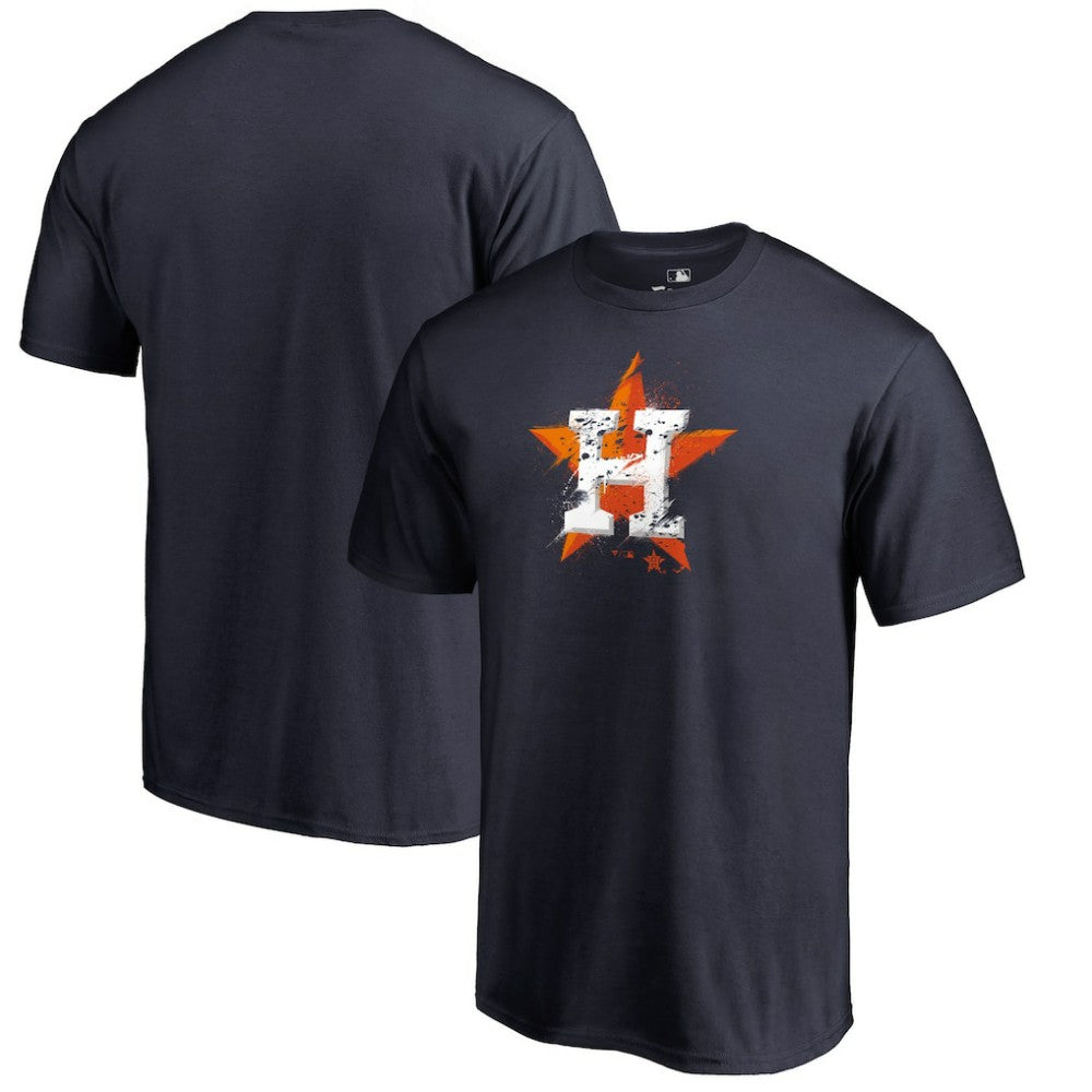 Houston Astros Splatter Logo T-Shirt Sale