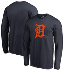 Detroit Tigers Splatter Logo Long Sleeve T-Shirt Online