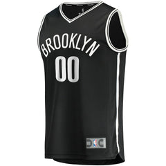 Fanatics - Brooklyn Nets Fast Break Custom Replica Jersey Black - Icon Edition