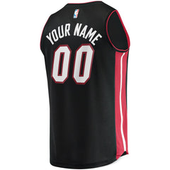 Fanatics - Miami Heat Fast Break Custom Replica Jersey Black - Icon Edition