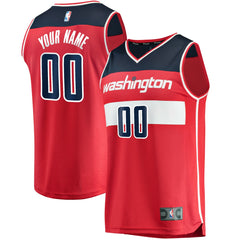 Fanatics - Washington Wizards Fast Break Custom Replica Jersey Red - Icon Edition