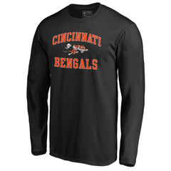 Cincinnati Bengals Vintage Collection Victory Arch Long Sleeve T-Shirt Black - NFL