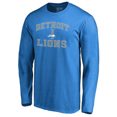 Detroit Lions Vintage Collection Victory Arch Long Sleeve T-Shirt Blue - NFL