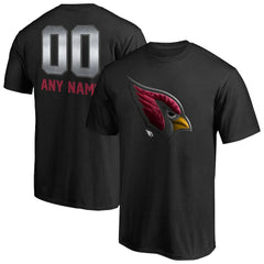 Arizona Cardinals Personalized Midnight Mascot T-Shirt Black - NFL