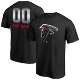 Atlanta Falcons Personalized Midnight Mascot T-Shirt Black - NFL