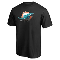 Miami Dolphins Personalized Midnight Mascot T-Shirt Black - NFL