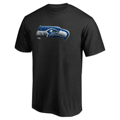 Seattle Seahawks Personalized Midnight Mascot T-Shirt Black - NFL