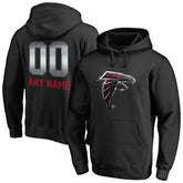 Atlanta Falcons Personalized Midnight Mascot Pullover Hoodie Black - NFL
