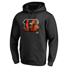 Cincinnati Bengals Personalized Midnight Mascot Pullover Hoodie Black - NFL