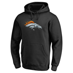 Denver Broncos Personalized Midnight Mascot Pullover Hoodie Black - NFL