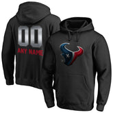 Houston Texans Personalized Midnight Mascot Pullover Hoodie Black - NFL
