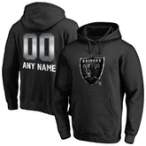 Las Vegas Raiders Personalized Midnight Mascot Pullover Hoodie Black - NFL
