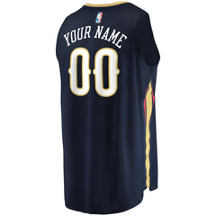 Fanatics - New Orleans Pelicans Youth Fast Break Custom Jersey - Navy - Icon Edition