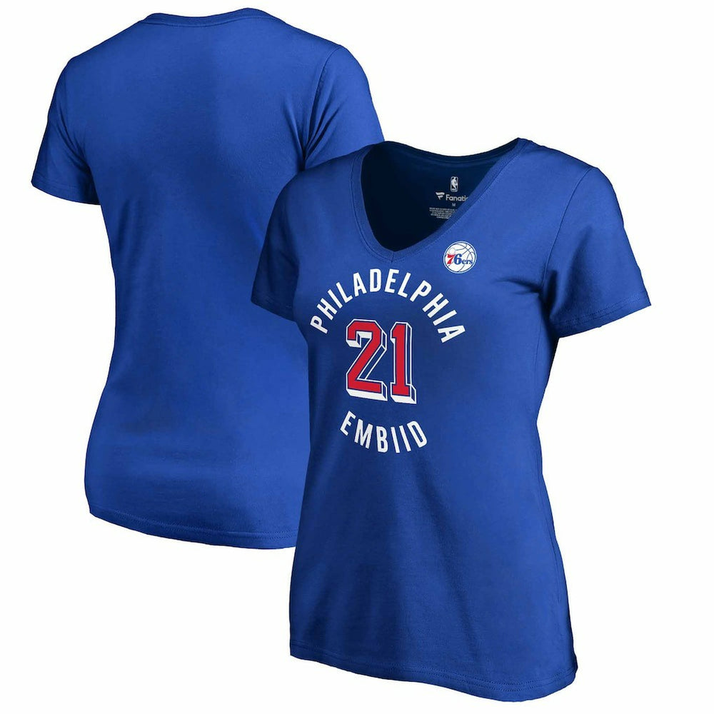 Fanatics - Joel Embiid Philadelphia 76ers Women's Plus Size Notable T-Shirt - Royal