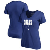 Indianapolis Colts Women's Vintage Team Lockup V-Neck T-Shirt Royal - NFL