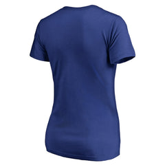 Chicago Cubs Women's Static Logo V-Neck T-Shirt Clearance