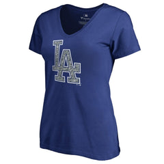 Los Angeles Dodgers Women's Static Logo V-Neck T-Shirt Near Me