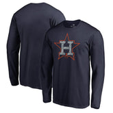 Houston Astros Static Logo Long Sleeve T-Shirt discount