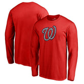 Washington Nationals Static Logo Long Sleeve T-Shirt Near Me