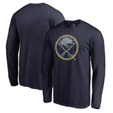 Buffalo Sabres - Static Logo Long Sleeve T-Shirt Navy