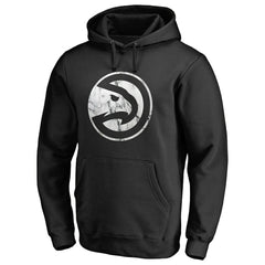 NBA - Atlanta Hawks Marble Logo Pullover Hoodie - Black