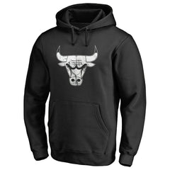 NBA - Chicago Bulls Marble Logo Pullover Hoodie - Black