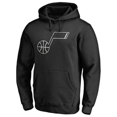 NBA - Utah Jazz Marble Logo Pullover Hoodie - Black