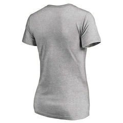 NBA - Brooklyn Nets Women's Primary Logo V-Neck T-Shirt - Ash