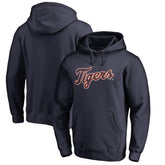 Detroit Tigers Official Wordmark Fitted Pullover Hoodie Sale