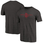 NBA - Houston Rockets Distressed Logo Tri-Blend T-Shirt - Black
