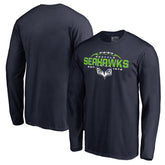 Seattle Seahawks Alternate Team Logo Gear Flea Flicker Long Sleeve T-Shirt College Navy - NFL