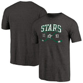 Dallas Stars - Vintage Collection Line Shift Tri-Blend T-Shirt Black