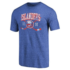 New York Islanders - Vintage Collection Line Shift Tri-Blend T-Shirt Royal
