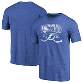 Tampa Bay Lightning - Vintage Collection Line Shift Tri-Blend T-Shirt Heathered Blue