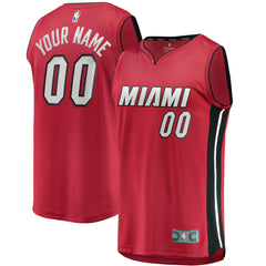 Fanatics - Miami Heat Youth Fast Break Replica Custom Jersey Red - Statement Edition