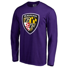 Baltimore Ravens Hometown Collection Long Sleeve T-Shirt Purple - NFL