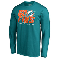 Miami Dolphins Hometown Collection Long Sleeve T-Shirt Aqua - NFL