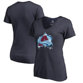 Colorado Avalanche - Women's Fan Favorite Team Slogan V-Neck T-Shirt Navy