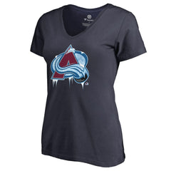 Colorado Avalanche - Women's Fan Favorite Team Slogan V-Neck T-Shirt Navy