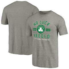 NBA - Boston Celtics No Luck Hometown Collection Tri-Blend T-Shirt - Gray