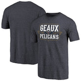 NBA - New Orleans Pelicans Geaux Pelicans Hometown Collection Tri-Blend T-Shirt - Navy